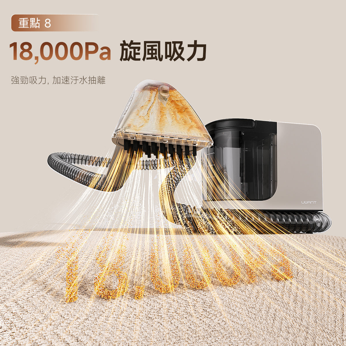 UWANT友望 Y200S 布藝清洗機|100°C高溫蒸氣殺菌|地毯布藝多功能蒸氣清潔機 uwant.com.hk