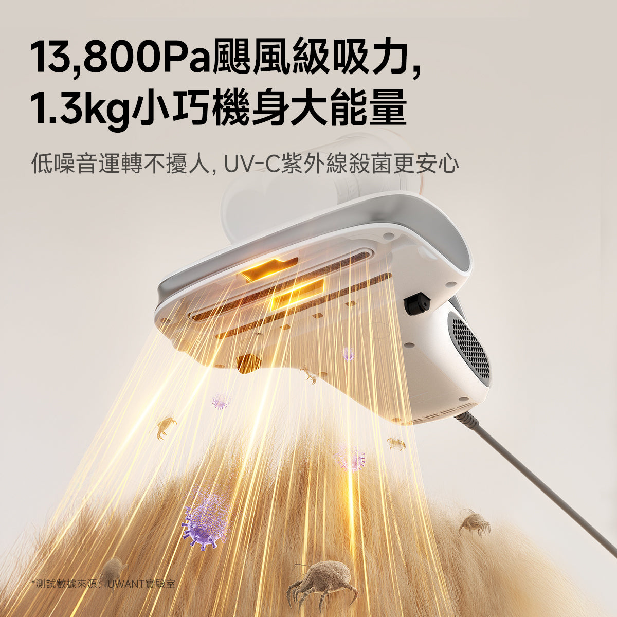 友望 UWANT  M400 智能除蟎儀 雙除毛靜電條|無汞紫外線殺菌