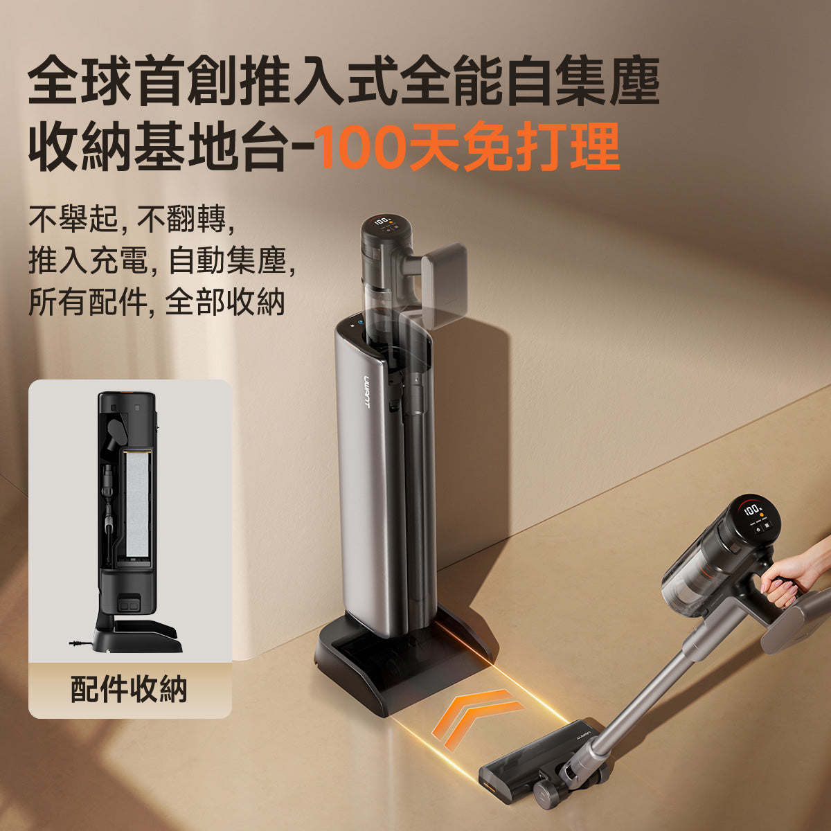 【新品開售】友望 UWANT V800 掃地僧自動集塵吸塵器家用480AW大吸力 uwant.com.hk