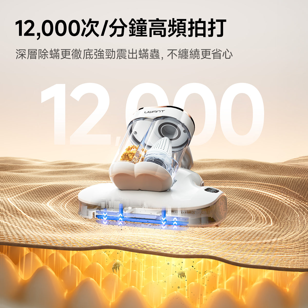 友望 UWANT  M400 智能除蟎儀 雙除毛靜電條|無汞紫外線殺菌