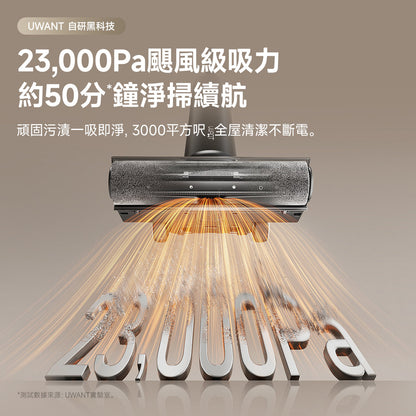 【新品開售】UWANT友望首創D600無線吸塵洗地機｜推入式除臭平躺自清潔拖地機 uwant.com.hk