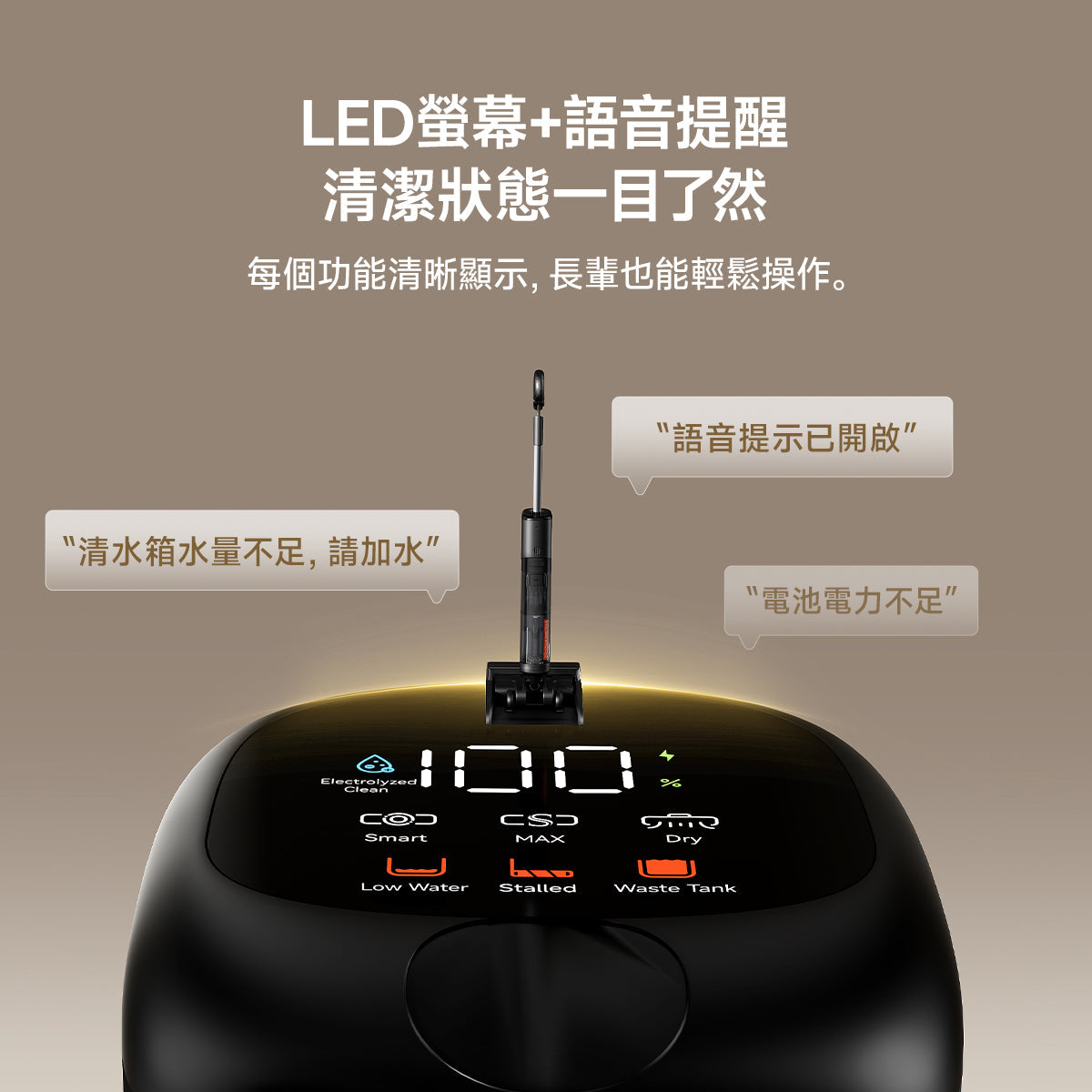 【新品開售】UWANT友望首創D600無線吸塵洗地機｜推入式除臭平躺自清潔拖地機 uwant.com.hk