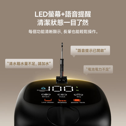 【新品開售】UWANT友望首創D600無線吸塵洗地機｜推入式除臭平躺自清潔拖地機 uwant.com.hk