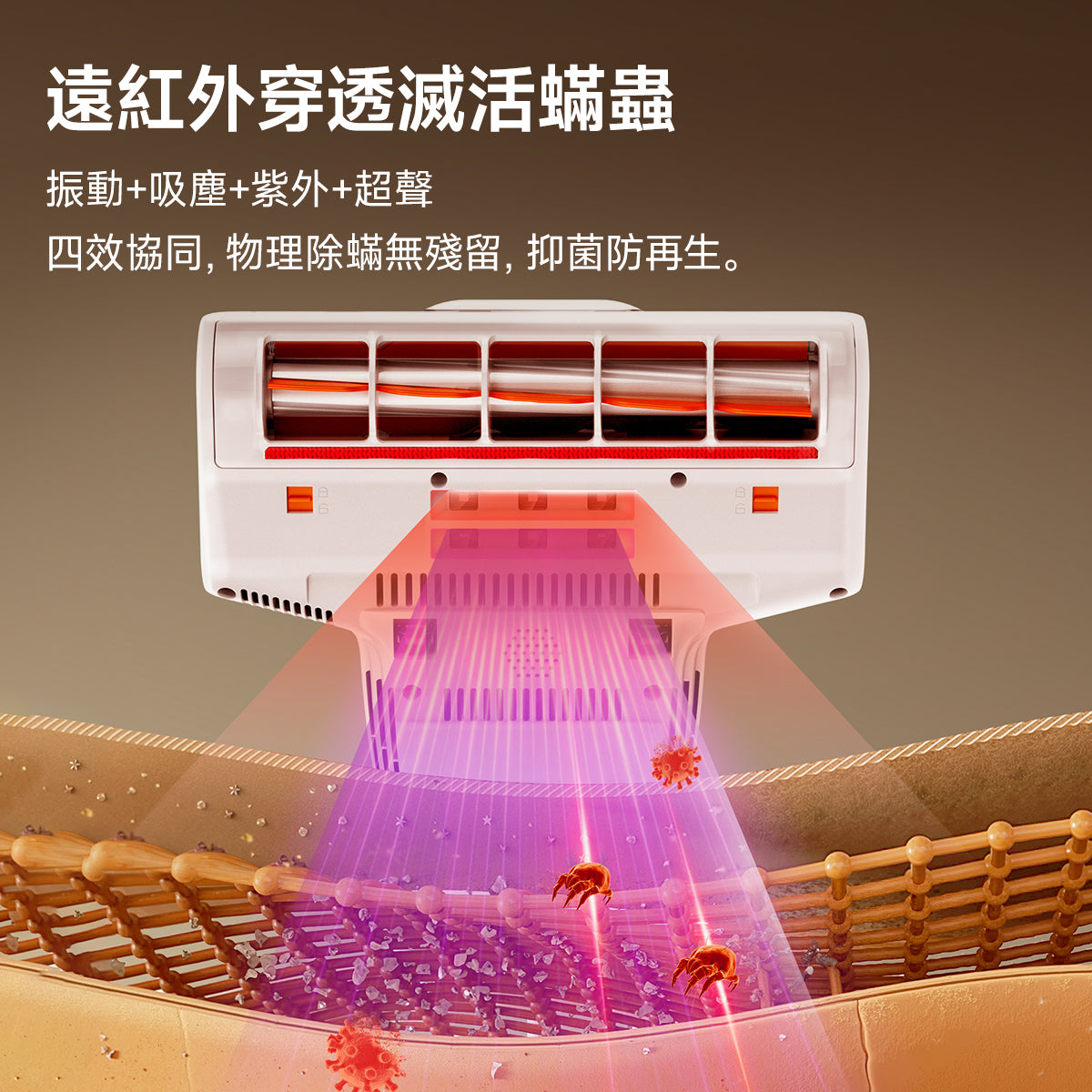 【新品開售】友望 UWANT M700 UV 智能除蟎儀 | 熱風除蟎抑蟎塵蟎機 | 雙塵杯設計 | 塵蟎指數顯示屏 uwant.com.hk