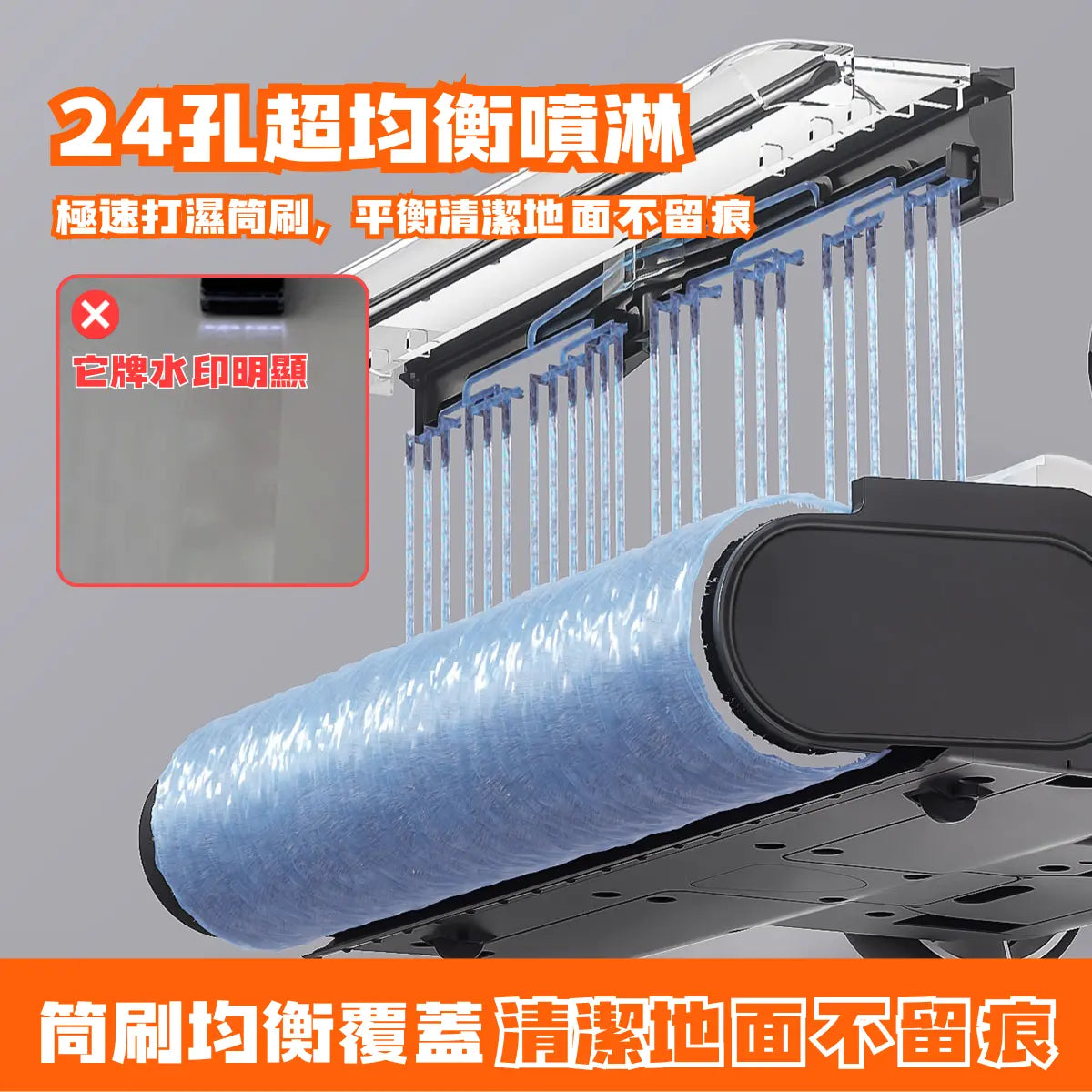 友望 UWANT D500 Pro 推入式除臭平躺洗地機 | 一體式水箱 | 180°靈動平躺 | 0重力题浮手柄 | IPX6级防水地刷 UWANT