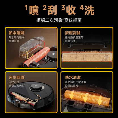 友望 UWANT U300 熱活水掃拖機器人 | 即時活水循環 | 180天免到灰 | 污水箱抑菌除臭 UWANT