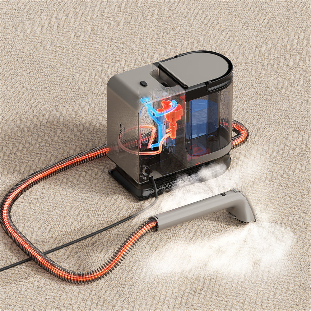 載入影片：UWANT友望 Y200-S 高溫蒸氣布藝清潔機｜地毯布藝多功能高溫蒸氣殺菌清洗機