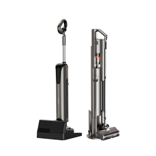 友望 UWANT D500 Pro 推入式除臭平躺洗地機 + V500 自動集塵吸塵器 UWANT