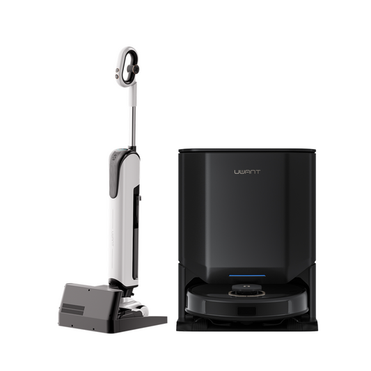 友望 UWANT D500 Pro 推入式除臭平躺洗地機 + U300 熱活水掃拖機器人 UWANT
